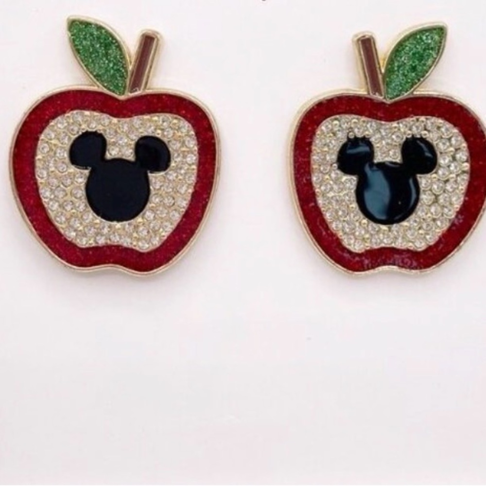 BaubleBar Red and Green Apple Earrings